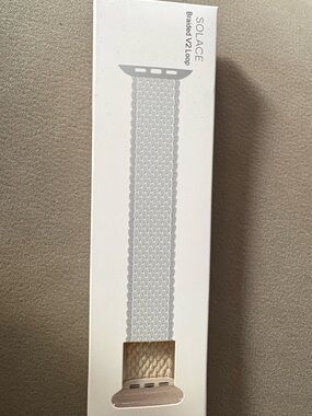 Braided Loop Watch Band - Cream